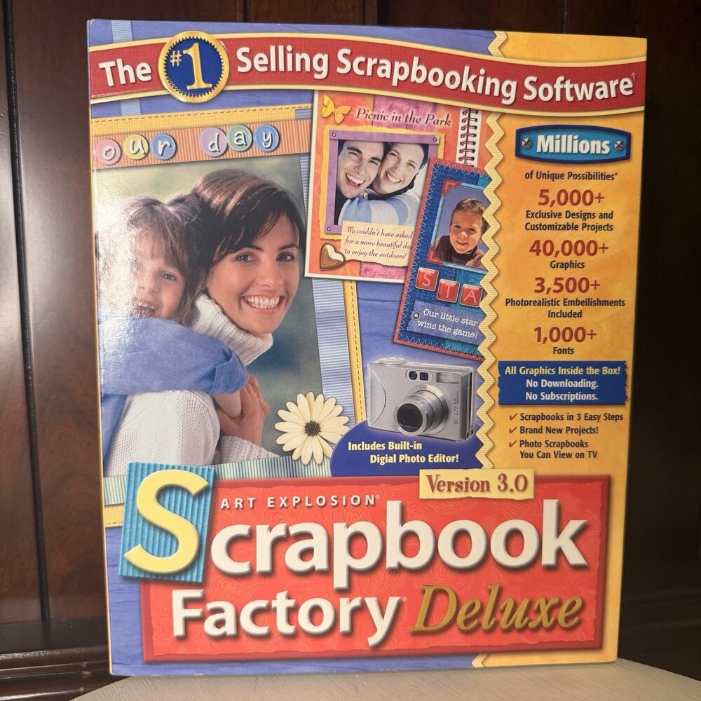 Scrap Book Factory Deluxe Software V3 - New